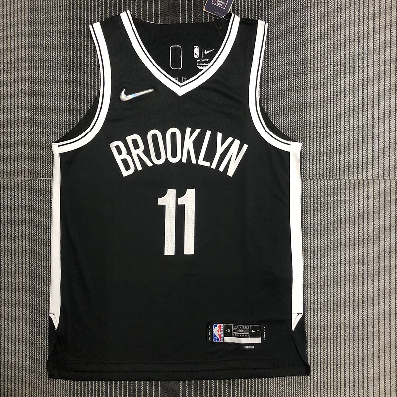 AU Player Version Brooklyn Nets Basketball jersey Black #11 IRVING