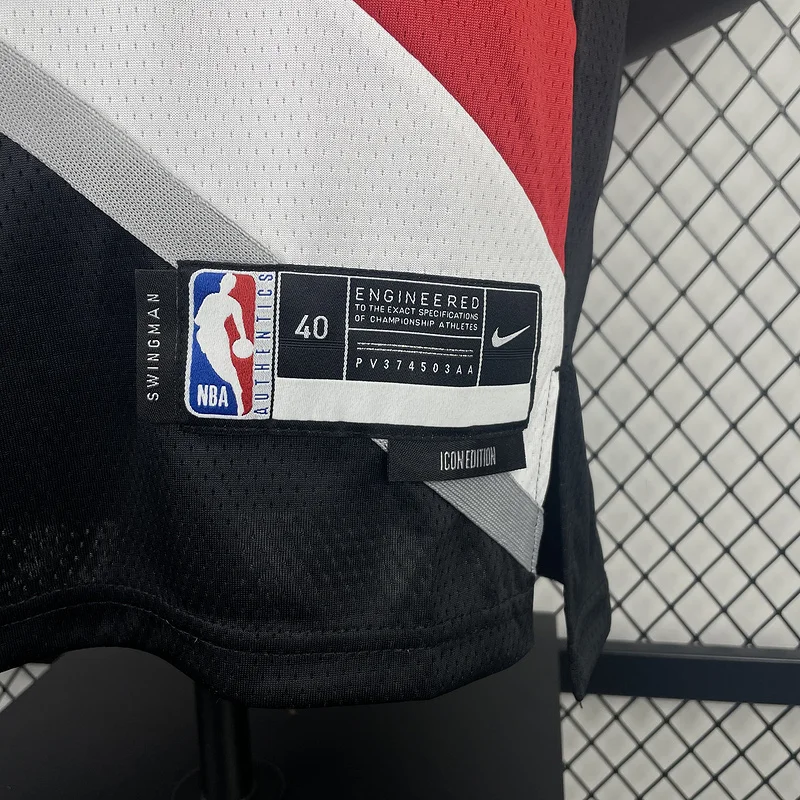 2023  Portland Trail Blazers Basketball Jersey   Black  #00   HENDERSON