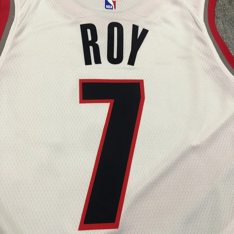 2021 Portland Trail Blazers Basketball Jersey Home White #7 ROY