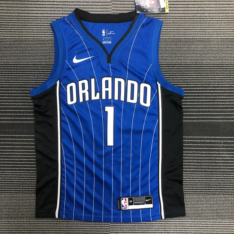 Orlando Magic Basketball Jersey Blue #1 McGrady