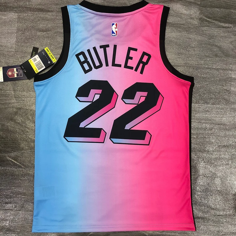 2021 Season NBA Miami Heat basketball jersey city version  #22 BUTLER