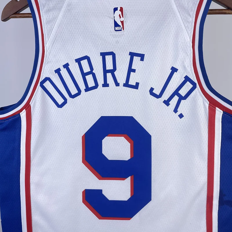 2023 Season NBA Philadelphia 76ers Basketball Jersey Home White #9 OUBRE JR