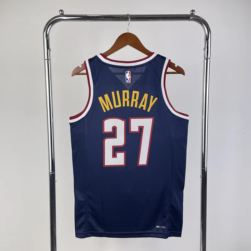 2023 Season NBA Denver Nuggets Basketball jersey Blue #27 MURRAY