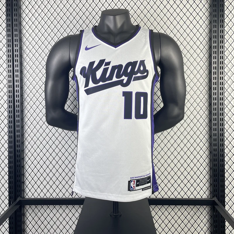 2024 Sacramento Kings Basketball Jersey Home White #10 SABONIS