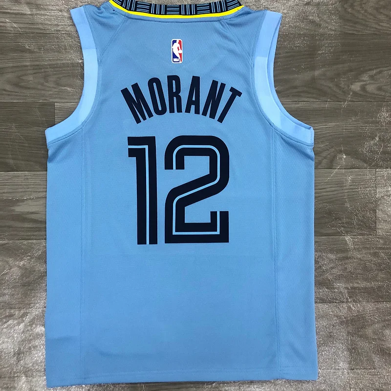 2021 Season NBA Memphis Grizzlies Basketball Jersey Jordan theme Blue #12 MORANT