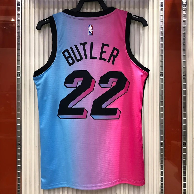 2021 Season NBA Miami Heat basketball jersey city version  #22 BUTLER