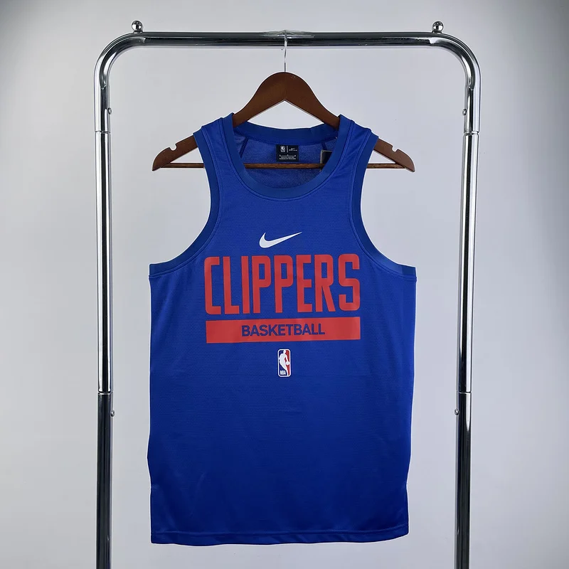 2023 Season   NBA Los Angeles Clippers Basketball jersey   Blue  training vest