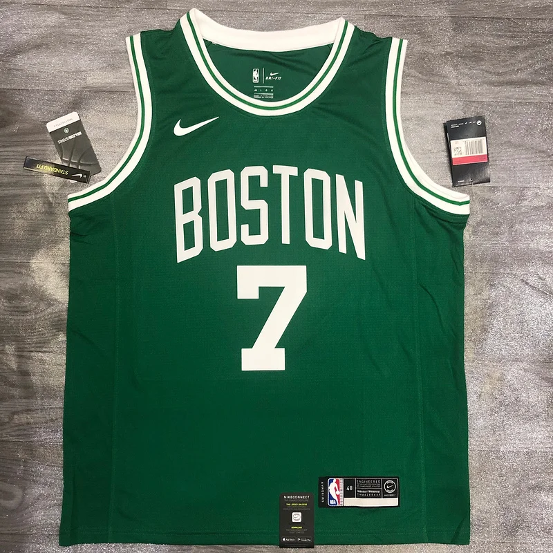 NBA Boston Celtics Basketball Jersey Retro Green #7 BROWN