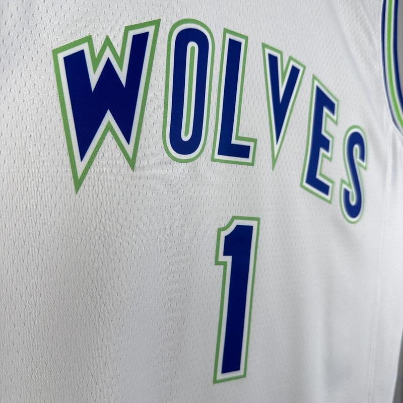 2024 Minnesota Timberwolves Basketball Jersey Retro #1 ANDERSON