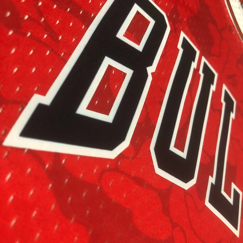 BAPE×M&N co-branded NBA Chicago Bulls Basketball jersey