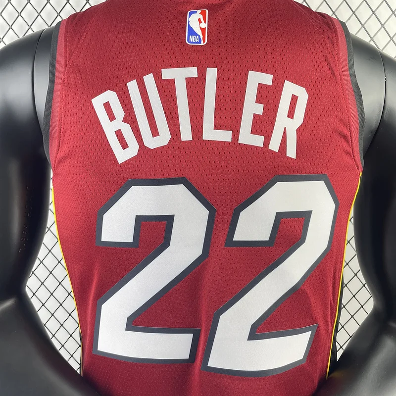 2023 Season NBA Miami Heat basketball jersey trapeze limited #22 BUTLER