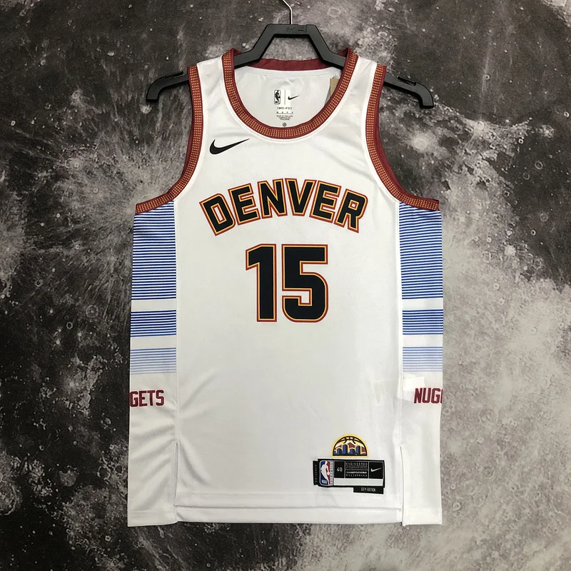 2023 Season NBA Denver Nuggets Basketball jersey city version #15 JOKIC