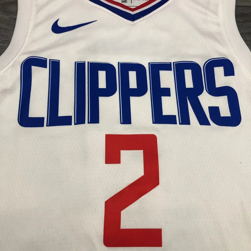 2020 Season NBA Los Angeles Clippers Basketball jersey  limited  White  #2  LEONARD