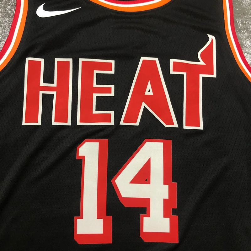 2018 Season NBA Miami Heat basketball jersey retro night Black #14 HERRO