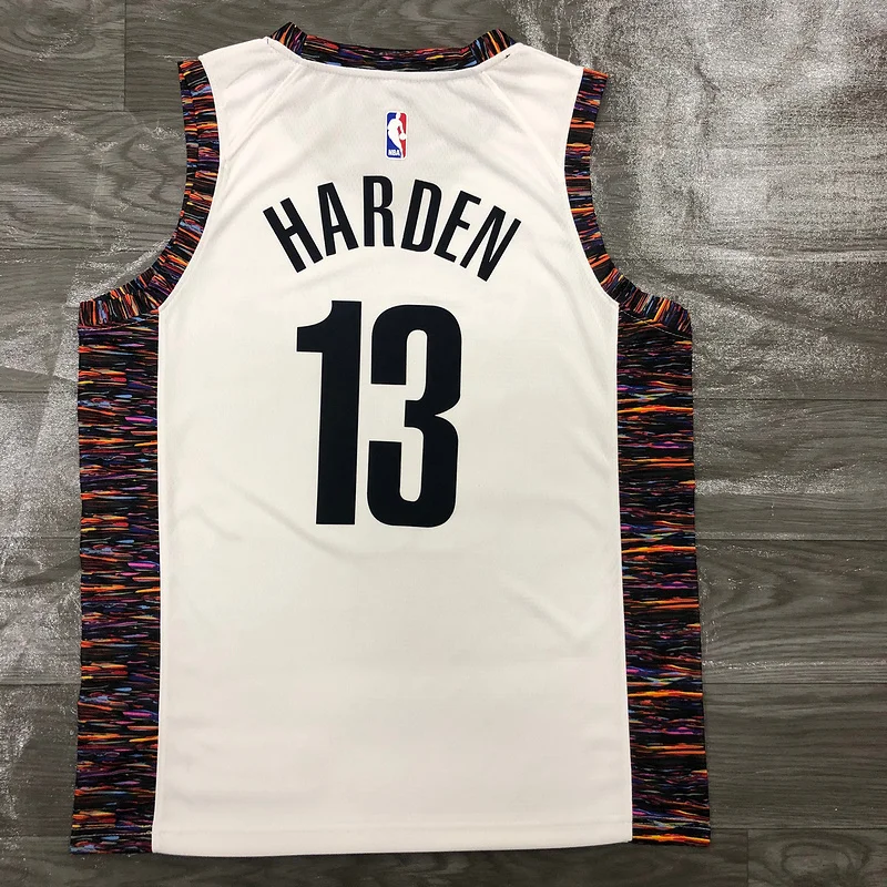 2020 Season Brooklyn Nets Basketball jersey city version Camouflage White #13 HARDEN