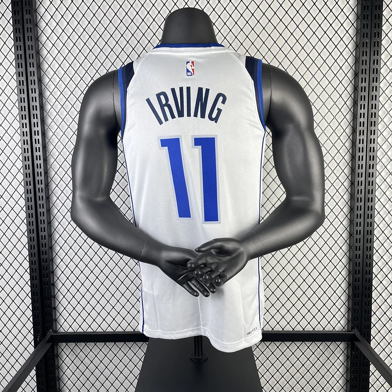 2023 Season NBA Dallas Mavericks basketball jersey White11 IRVING