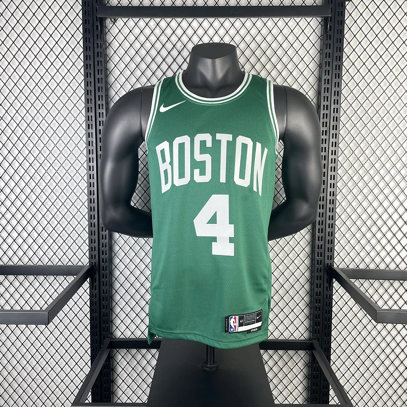 2023 Season NBA Boston Celtics Basketball Jersey away Green #4 HOLIDAY