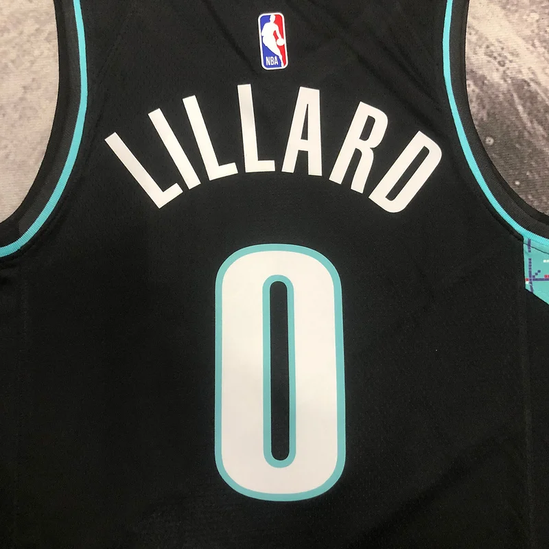 2023  Portland Trail Blazers Basketball Jersey   city version  #0   LILIARD