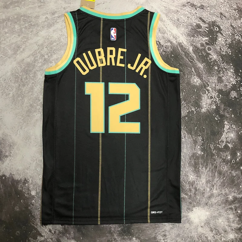 2023  Charlotte Hornets Basketball Jersey   city version #12  OUBRE JR