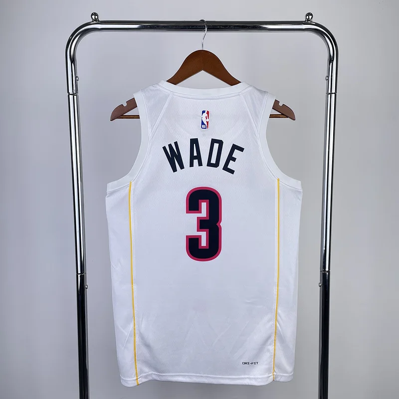 2023 Season NBA Miami Heat basketball jersey city version #3 WADE