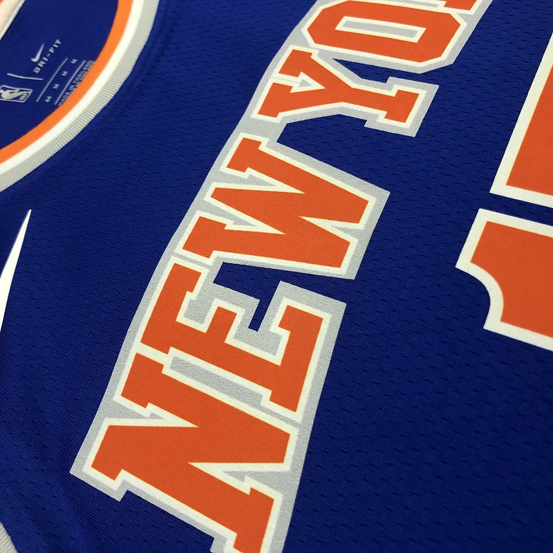 New York Knicks Basketball Jersey Blue #17 LIN