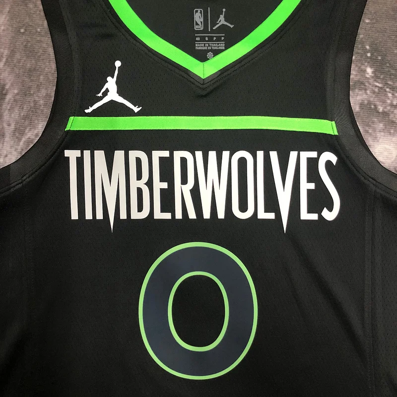 2023 Minnesota Timberwolves Basketball Jersey trapeze limited #0 RUSSELL