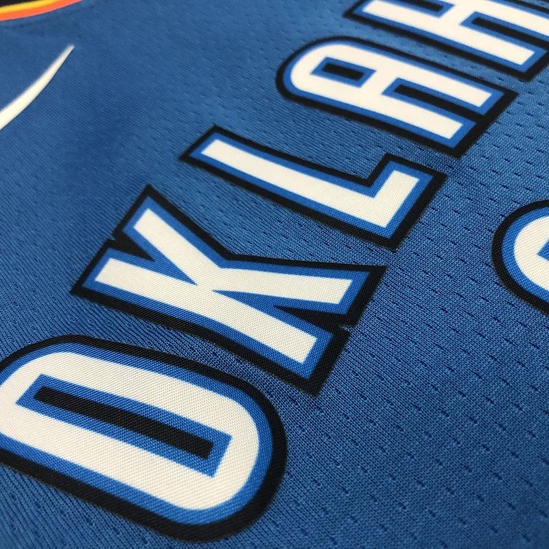 NBA Oklahoma City Thunder Basketball Jersey Blue #35 DURANT