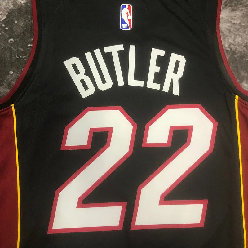 2023 Season NBA Miami Heat basketball jersey V-neck Black #22 BUTLER