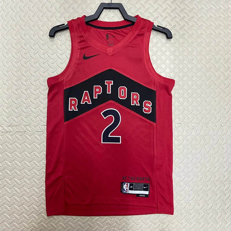 2023 NBA Toronto Raptors Basketball Jersey Aawy Red #2 LEONARD