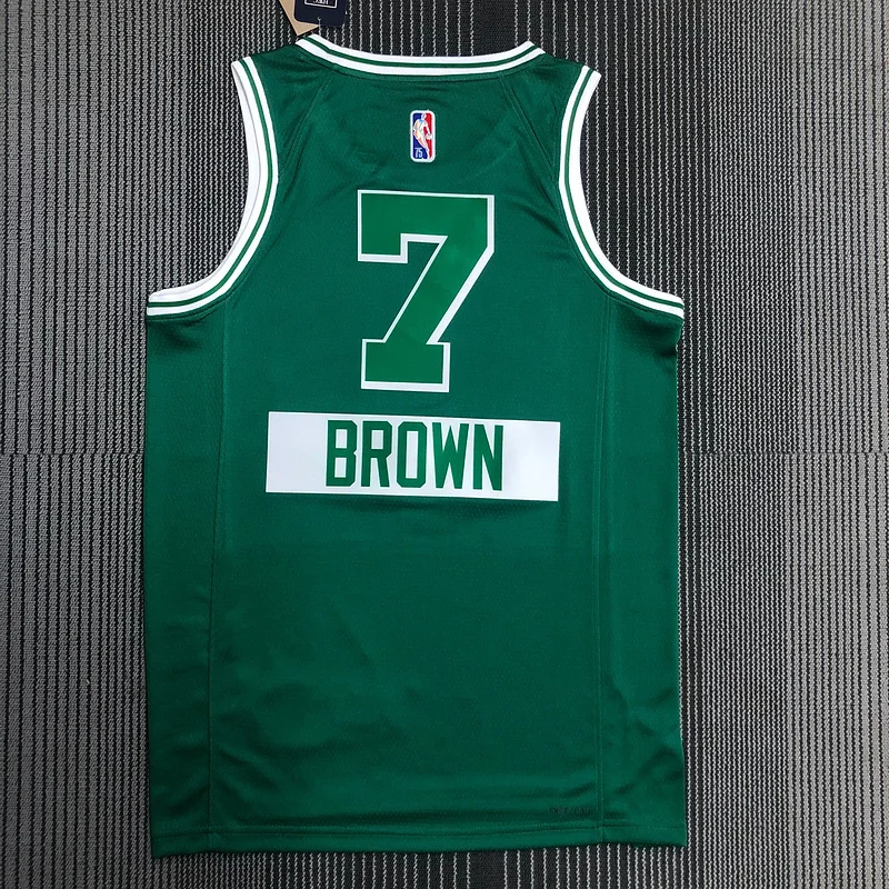 2022 Season NBA Boston Celtics Basketball Jersey city version #7 BROWN