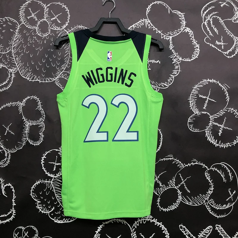 Minnesota Timberwolves Basketball Jersey trapeze #22 WIGGINS