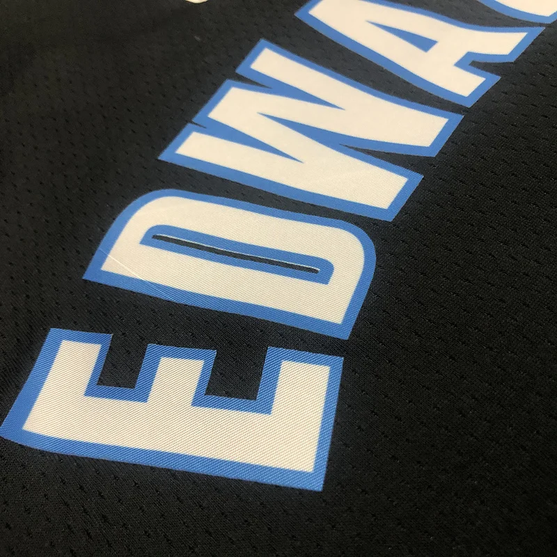 2018 Retro Minnesota Timberwolves Basketball Jersey Black #1 EDWARDS