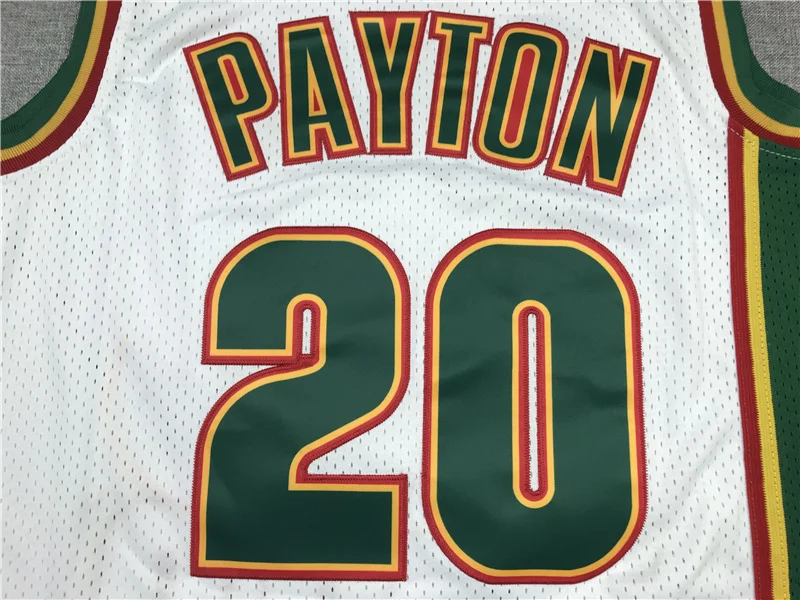 NBA Seattle SuperSonics Basketball jersey 20 Retro White