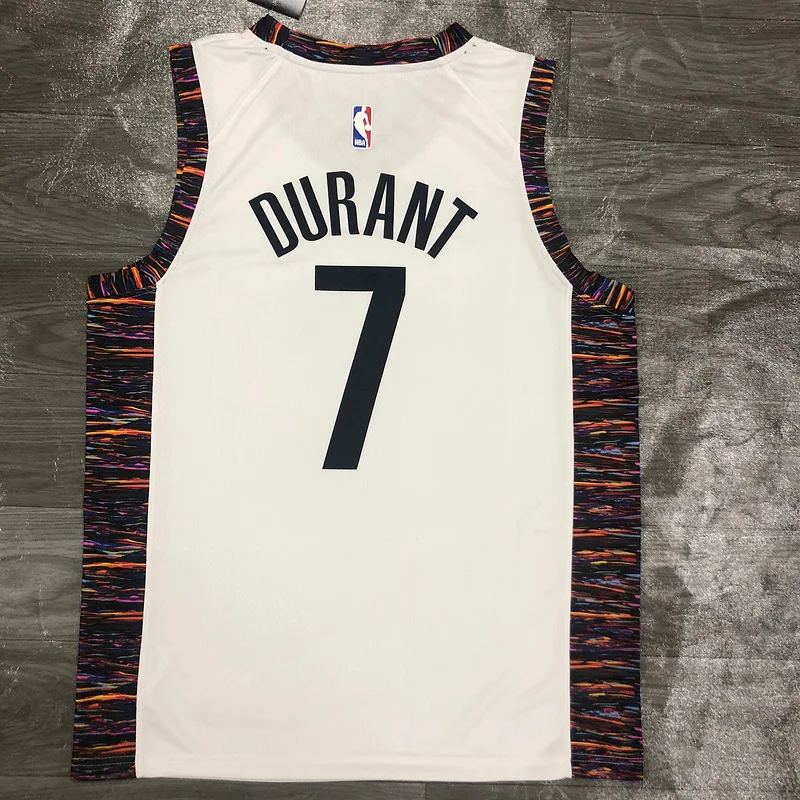 2020 Season Brooklyn Nets Basketball jersey city version Camouflage White #7 DURANT