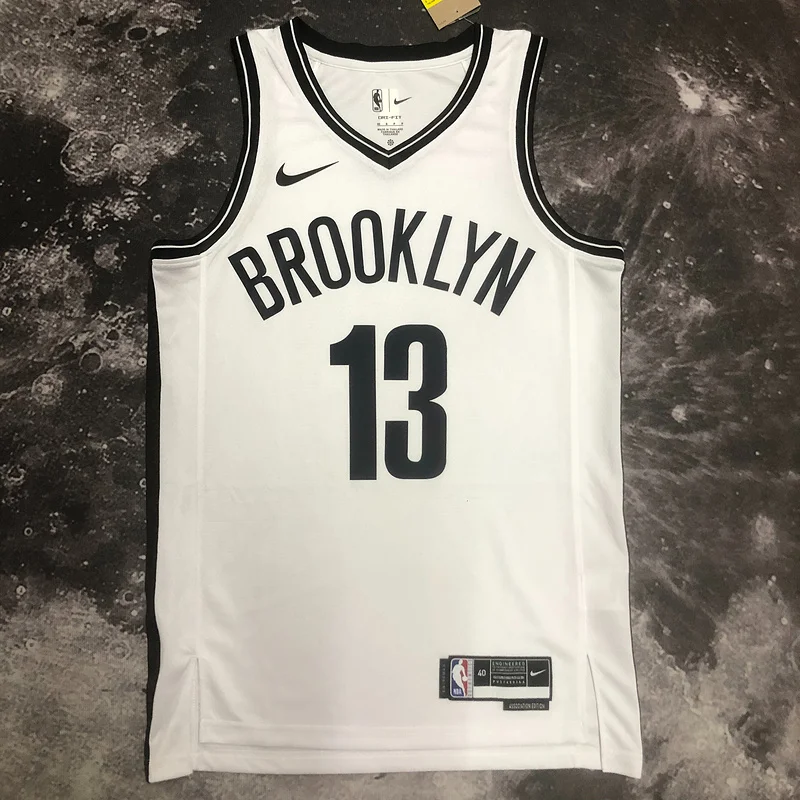 2023 Season Brooklyn Nets Basketball jersey White #13 HARDEN