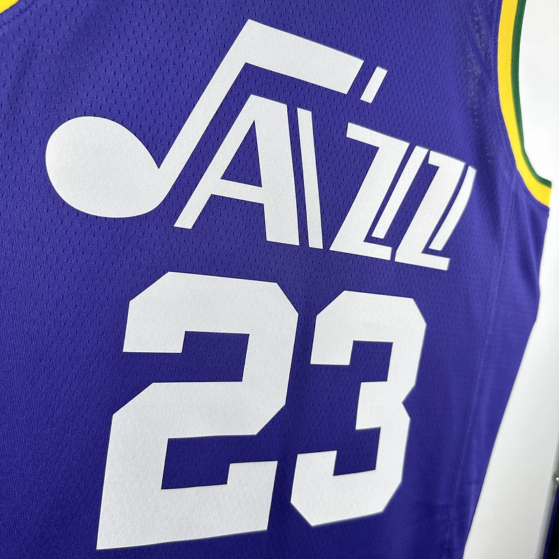 2024 Utah Jazz Basketball Jersey Retro #23 MARKKANEN