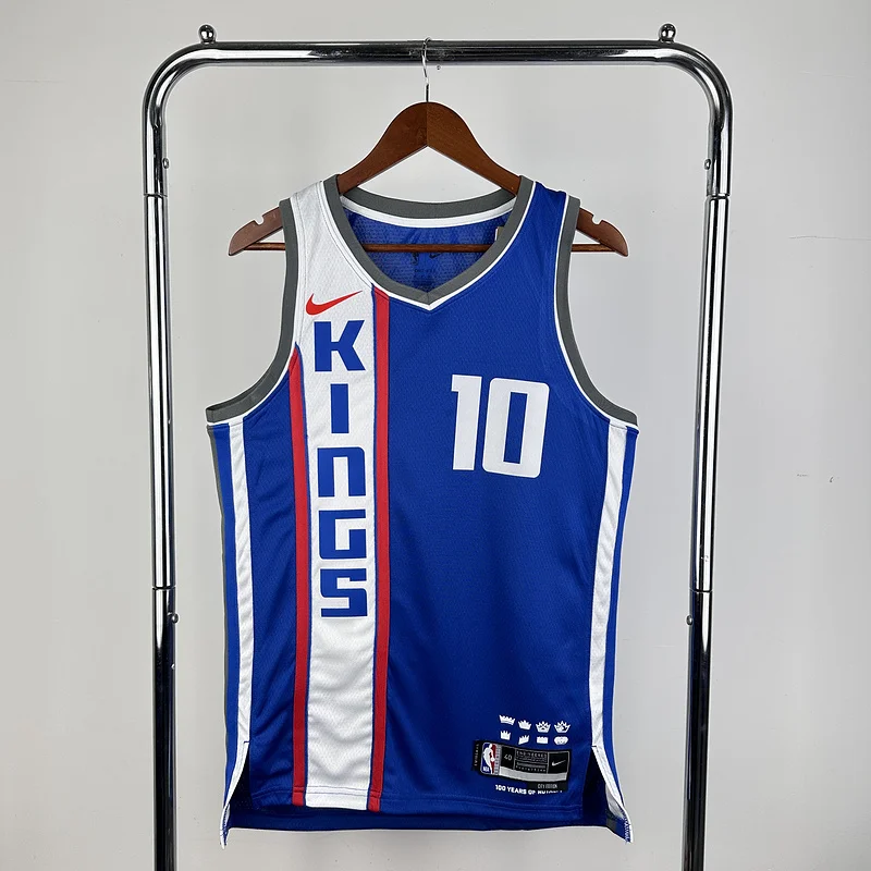 2024 Sacramento Kings Basketball Jersey city version #10 SABONIS