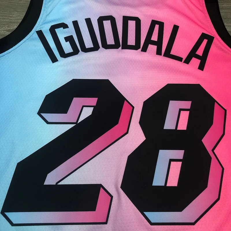 2021 Season NBA Miami Heat basketball jersey city version #28 IGUODALA