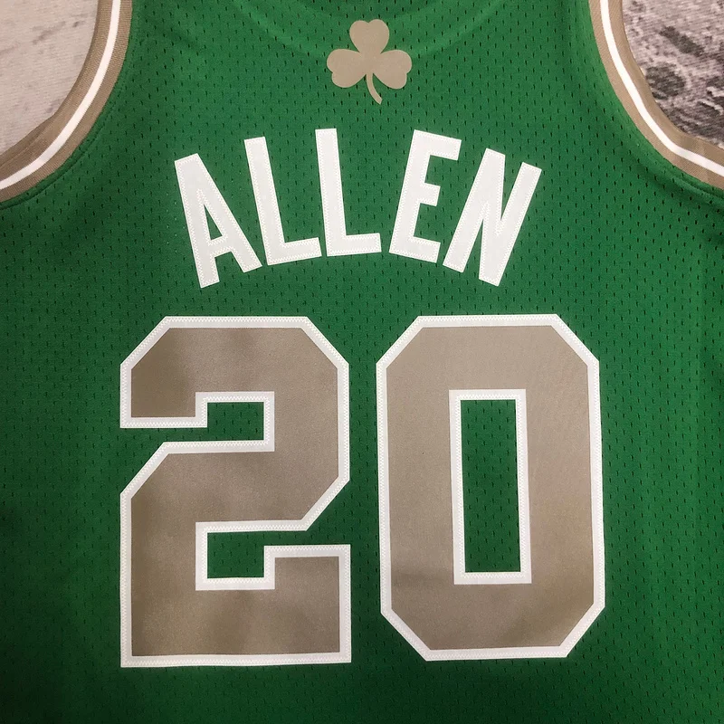 2007 2008 Season MN Hot Print Retro NBA Boston Celtics Basketball Jersey #20 ALLEN