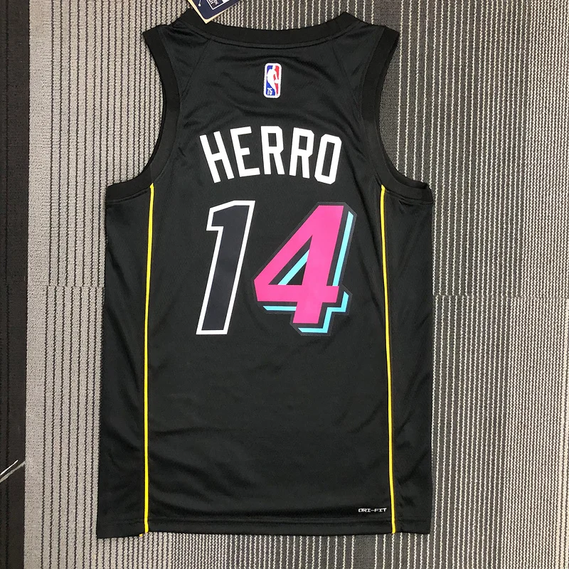 2022 Season NBA Miami Heat basketball jersey city version #14 HERRO