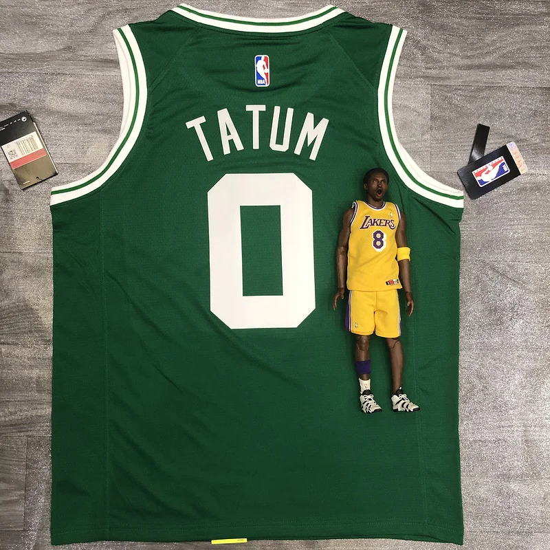 NBA Boston Celtics Basketball Jersey Retro Green #0 TATUM