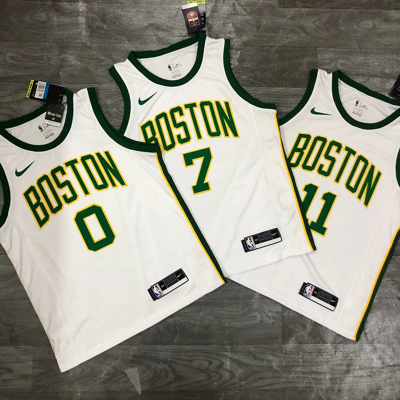 2019 Season NBA Boston Celtics Basketball Jersey Platinum limited #11 IRVING