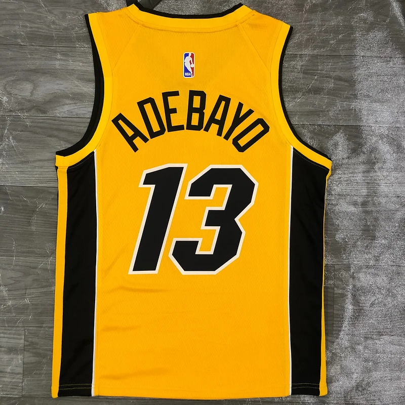 2021 Season NBA Miami Heat basketball jersey bonus edition #13 ADEBAYO