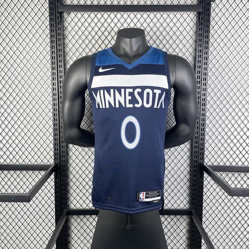 2023 Minnesota Timberwolves Basketball Jersey Aawy Blue #0 RUSSELL