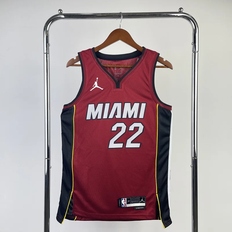 2023 Season NBA Miami Heat basketball jersey trapeze limited #22 BUTLER