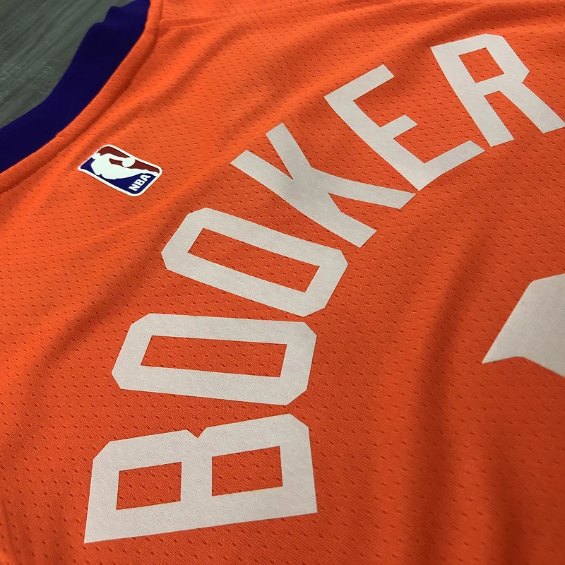 2021 Season NBA Phoenix Suns Basketball jersey Jordan theme Orange #1 BOOKER