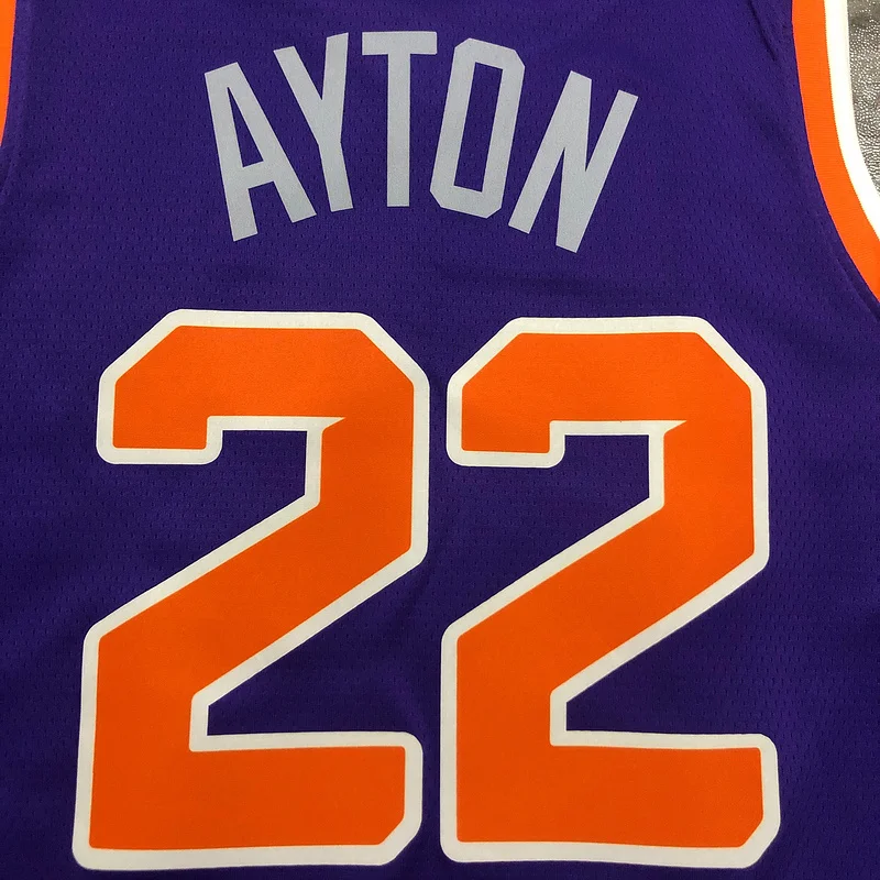 NBA Phoenix Suns Basketball jersey Purple #22 AYTON