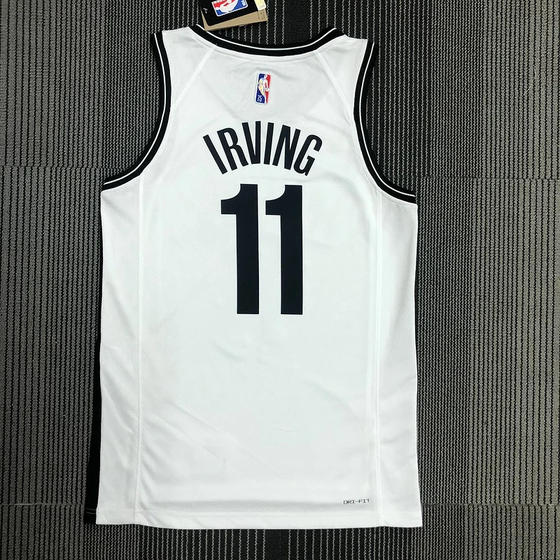 75th anniversary Brooklyn Nets Basketball jersey White #11 IRVING