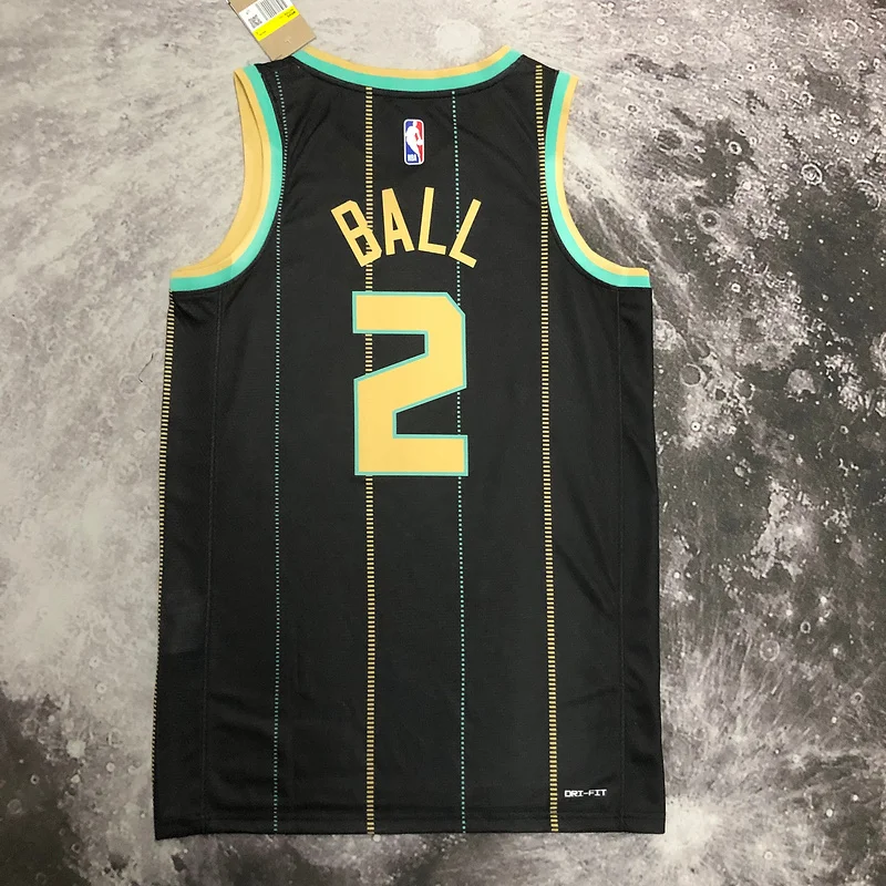 2023  Charlotte Hornets Basketball Jersey   city version #2  BALL