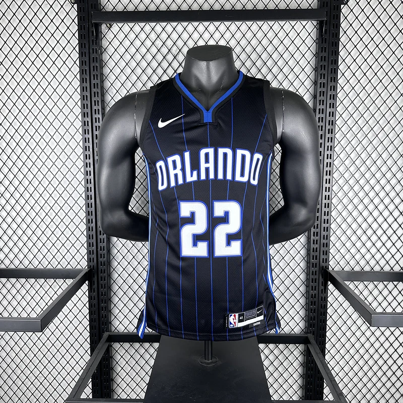 2023 Orlando Magic Basketball Jersey Aawy Black stripe #22 WAGNER